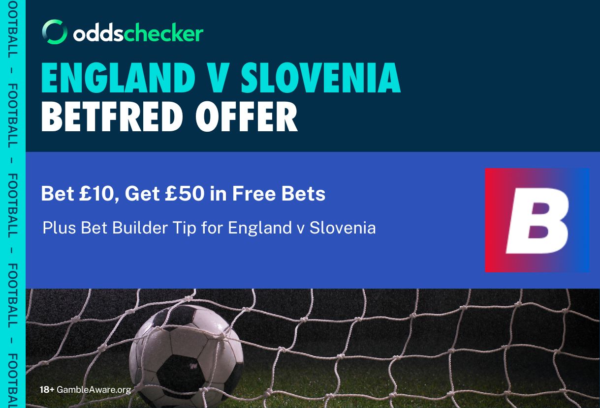 Get £50 in Free Bets With the Betfred Euro 2024 Offer Plus 8/1 England v Slovenia Bet Builder Tip