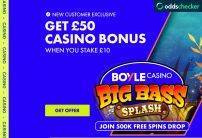 BOYLE Casino Bonuses for March 2026 - Get £50 Casino Bonus! 