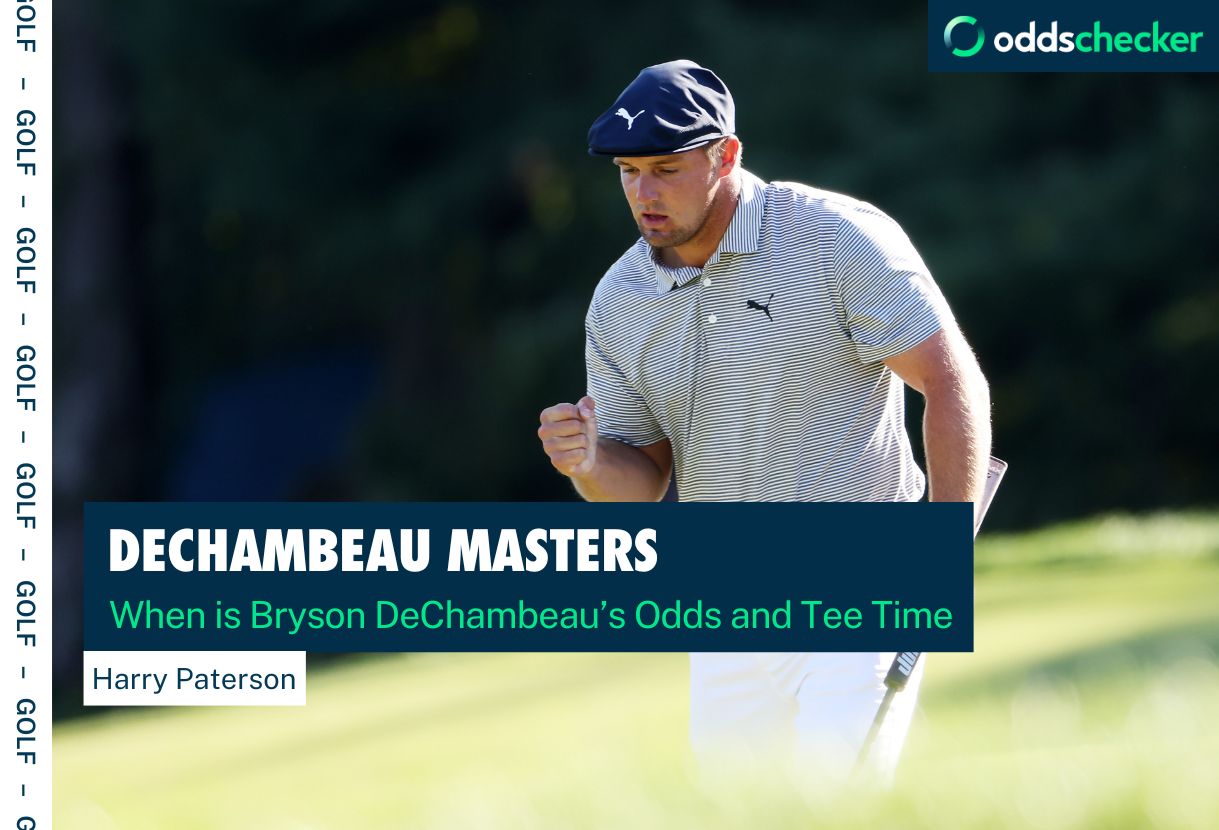 What are Bryson DeChambeau’s 2024 Masters chances and when does he tee