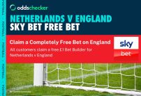 Claim a Completely Free Bet for England v Netherlands With the Latest Sky Bet Promotion