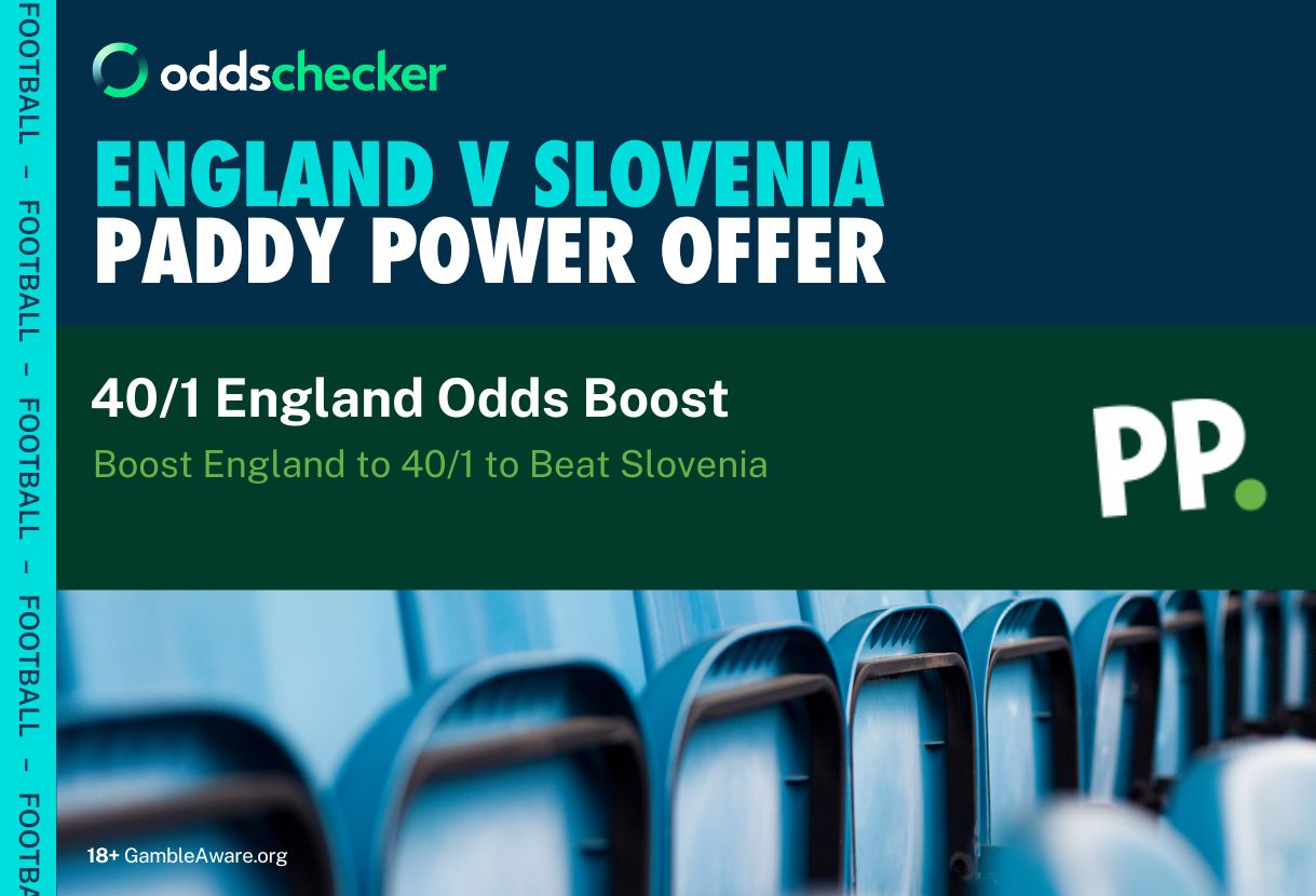 Paddy Power 40/1 England Odds Boost: Enhanced Price for England to Beat Slovenia