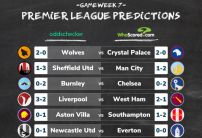 Premier League Score Predictions: WhoScored vs oddschecker Gameweek 7