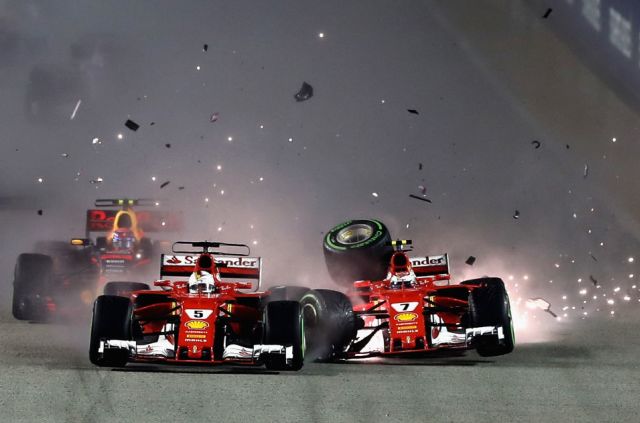 Fortune favours Lewis Hamilton in Singapore