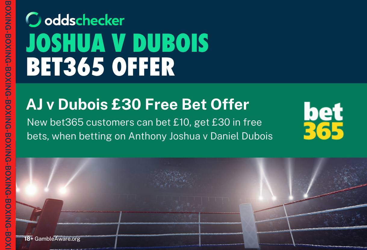bet365 Offer for Anthony Joshua v Daniel Dubois: Bet £10, Get £30 in Free Bets on the Fight