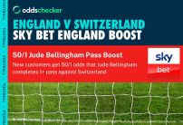 Euro 2024 Betting Offer: Sky Bet Jude Bellingham 50/1 to Complete a Pass Promotion