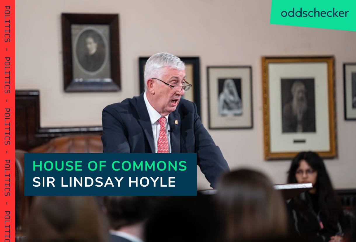 Next House of Commons Speaker Odds: Hoyle on the brink over Israel-Gaza stance