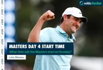What time will the Masters start on Sunday?