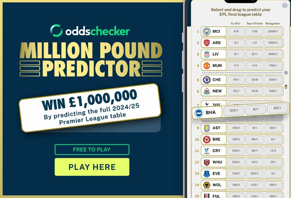 Win £1 Million from your Premier League Predictions for the 2024/25 season
