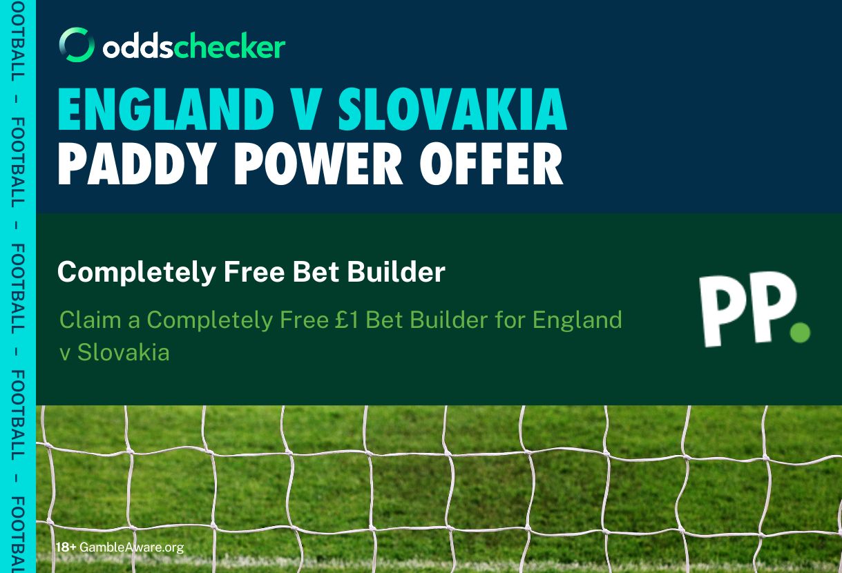 Paddy Power England Promotion: Claim a Completely Free Bet Builder for England v Slovakia