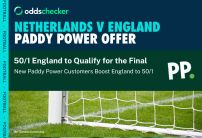 Paddy Power Sign Up Offer: Boost England to 50/1 to Make the Euro 2024 Final