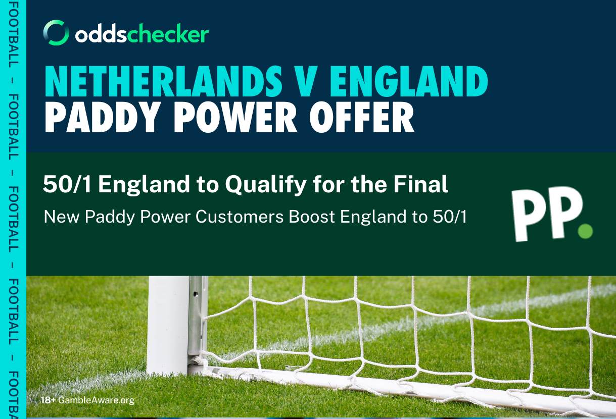 Paddy Power Sign Up Offer: Boost England to 50/1 to Make the Euro 2024 Final