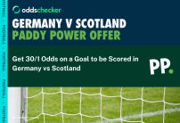 Paddy Power Euro 2024 Odds Boost: Get 30/1 Odds for a Goal in Germany v Scotland