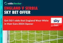 Sky Bet Sign Up Offer: Get 50/1 Odds That England Wear White Against Serbia