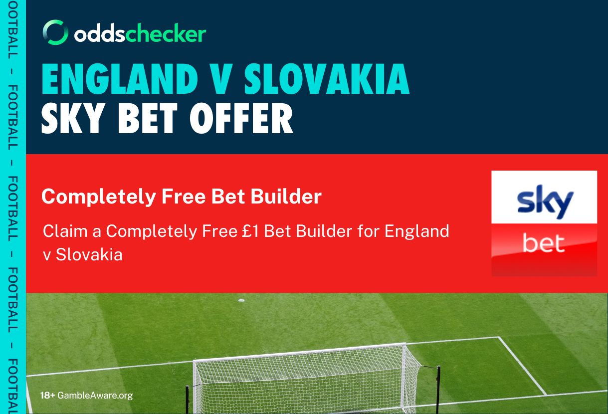 Sky Bet England Offer: Claim a £1 Free Bet Builder for England v Slovakia