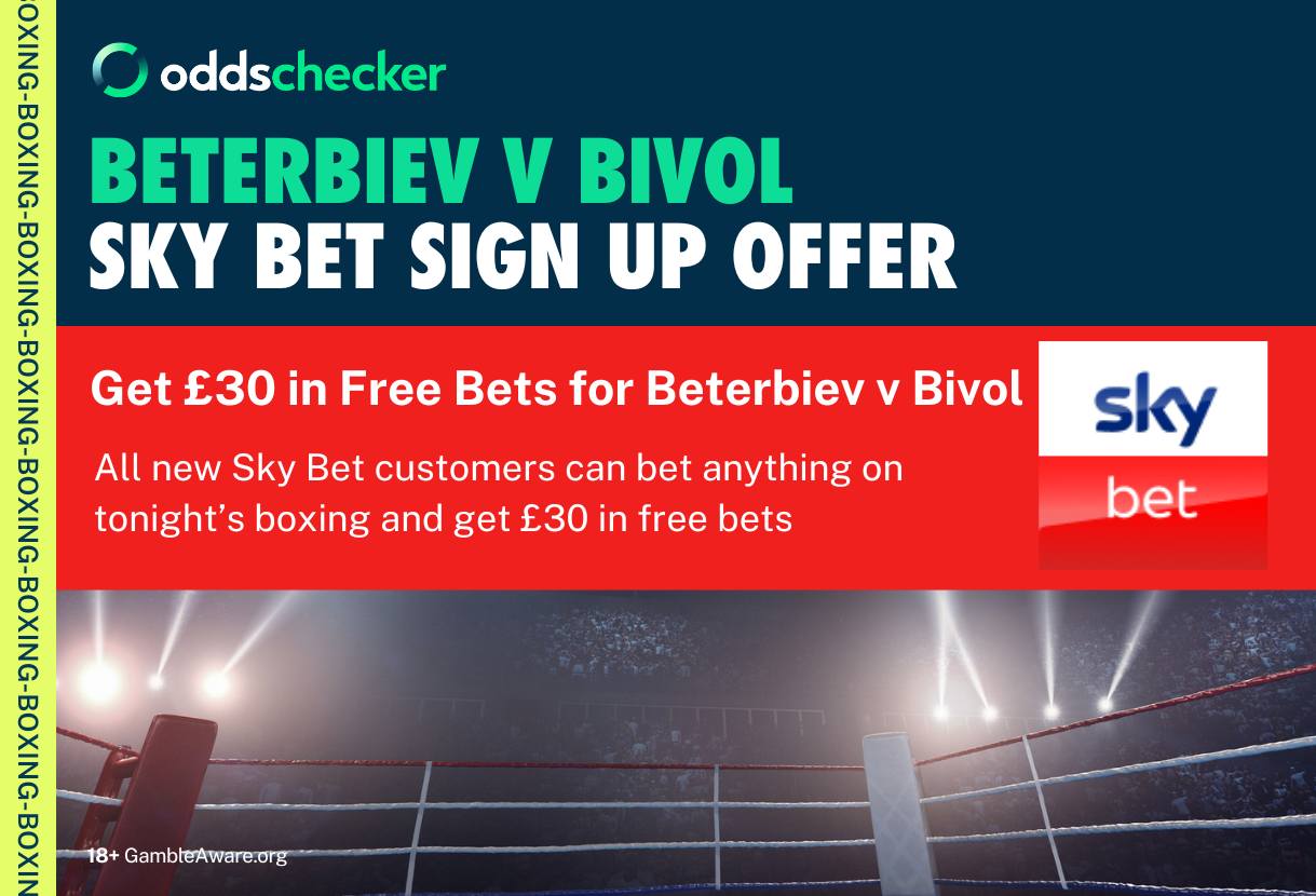 Sky Bet Offer: Bet on Artur Beterbiev v Dmirty Bivol, Get £30 in Free Bets