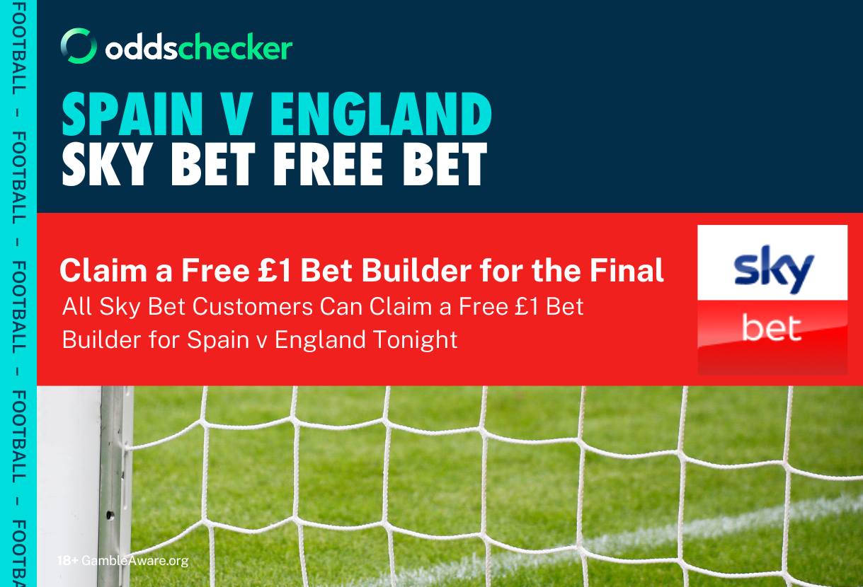 Euro 2024 Final Free Bet: Claim a Completely Free Bet for Spain v England From Sky Bet