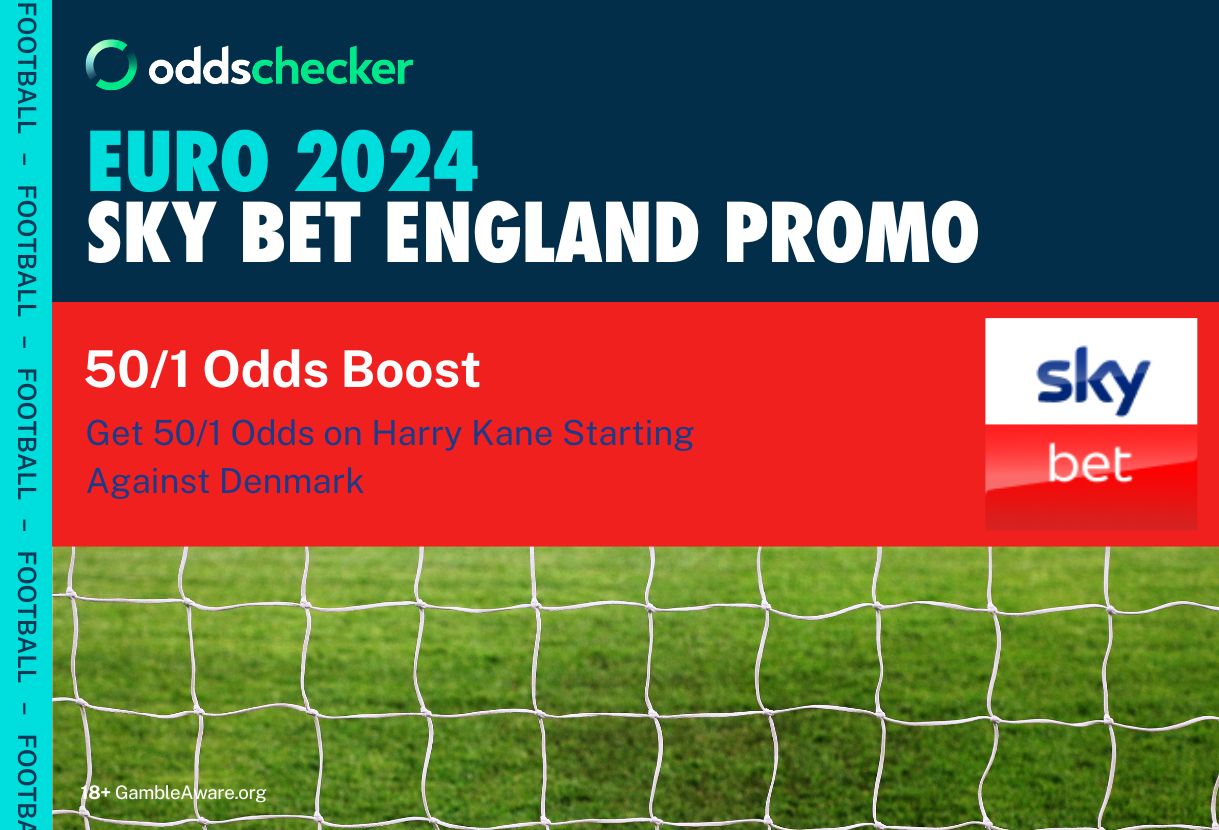 Euro 2024 Betting Offers: Get a Huge 50/1 Boost That Harry Kane Starts Denmark v England