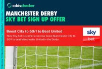Sky Bet Man City Offer: Get 50/1 Odds on Manchester City to Beat Manchester United