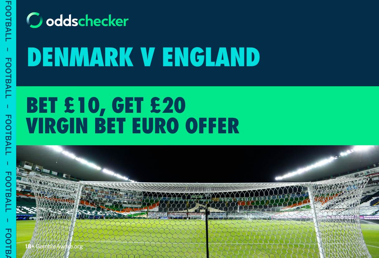 Virgin Bet Euro 2024 Offer: Bet £10, Get £20 on Denmark v England + £5 Free Specials Bet