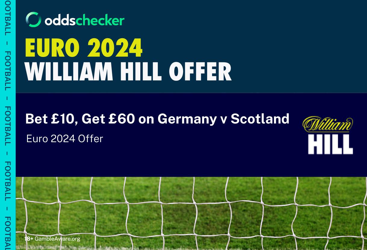 William Hill Sign Up Offer: Bet £10, Get £60 in Free Bets on Germany vs Scotland