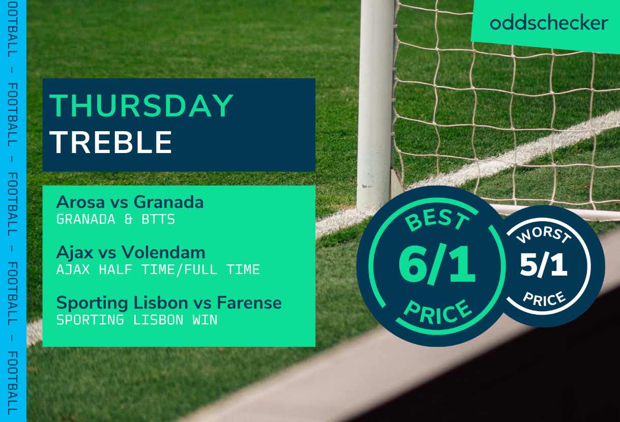 Football Accumulator Tips: Thursday 6/1 treble backs Sporting Lisbon