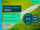 Football Accumulator Tips: 4/1 Super Sunday Treble sees Man City waltz to win
