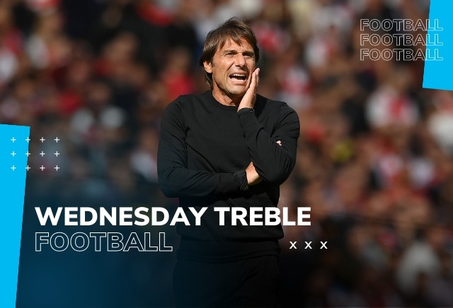 Football Accumulator Tips: Wednesday’s 11/1 Treble backs Conte’s struggling Spurs 