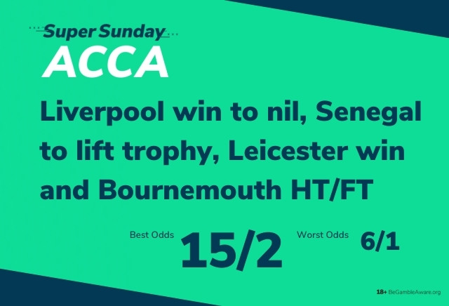 Football Accumulator Tips: 15/2 Super Sunday Acca