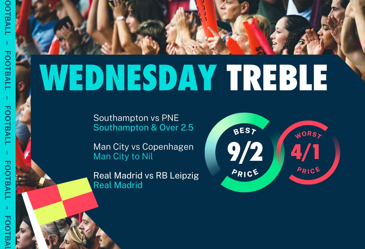 Football Accumulator Tips: 9/2 Wednesday Treble backs City win to nil