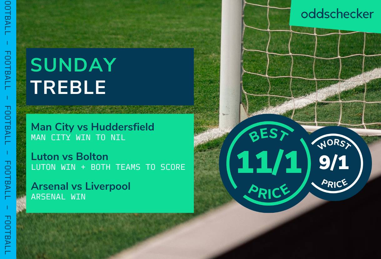 Football Accumulator Tips: 11/1 Super Sunday Treble backs Arsenal win