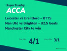 Football Accumulator Tips: Super Sunday 4/1 Acca involving Pep's Manchester City