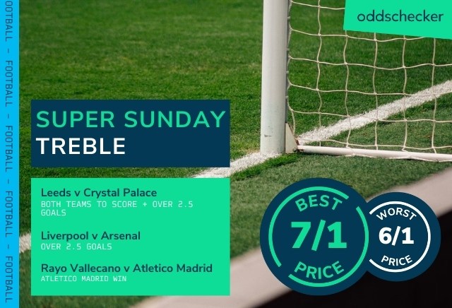 Football Accumulator Tips: 7/1 Super Sunday Treble backs goals at Anfield