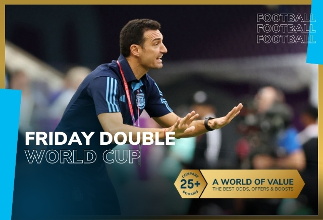 World Cup Accumulator Tips: Friday's 4/1 Double featuring Messi's Argentina