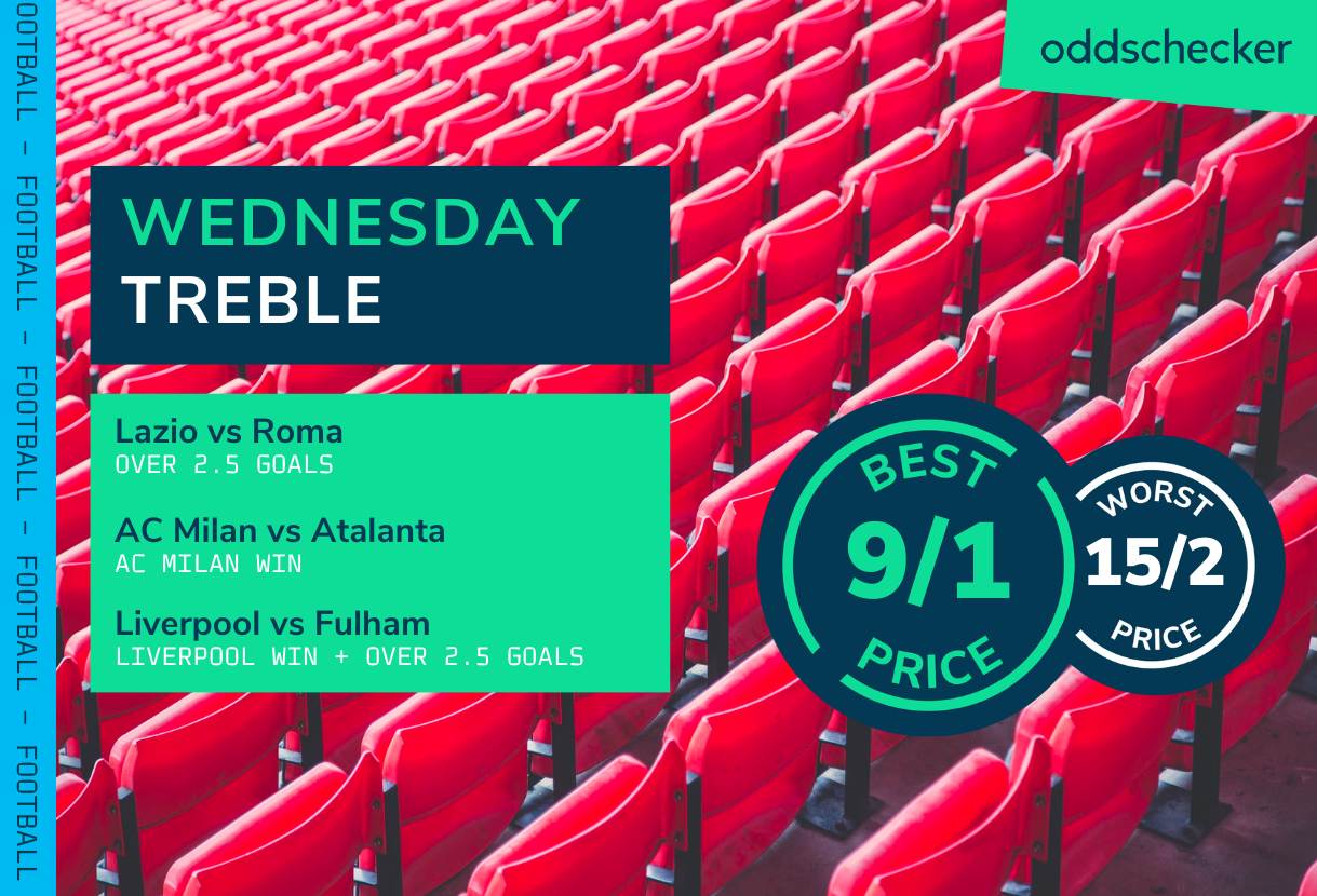 Football Accumulator Tips: Liverpool to beat Fulham in 9/1 Wednesday Treble