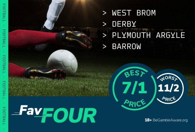 Football Accumulator Tips: 7/1 FavFour backs West Brom win