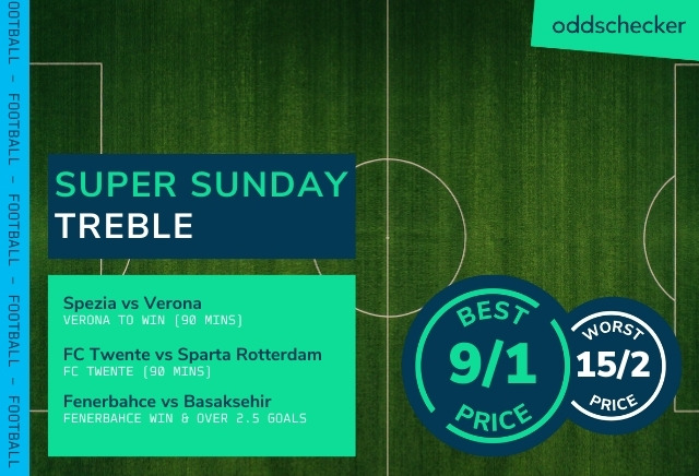 Football Accumulator Tips: 9/1 Super Sunday Treble sees Verona's safety 