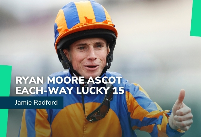 Royal Ascot Tips: Ryan Moore Each-Way Lucky 15 begins with Bring On The Night
