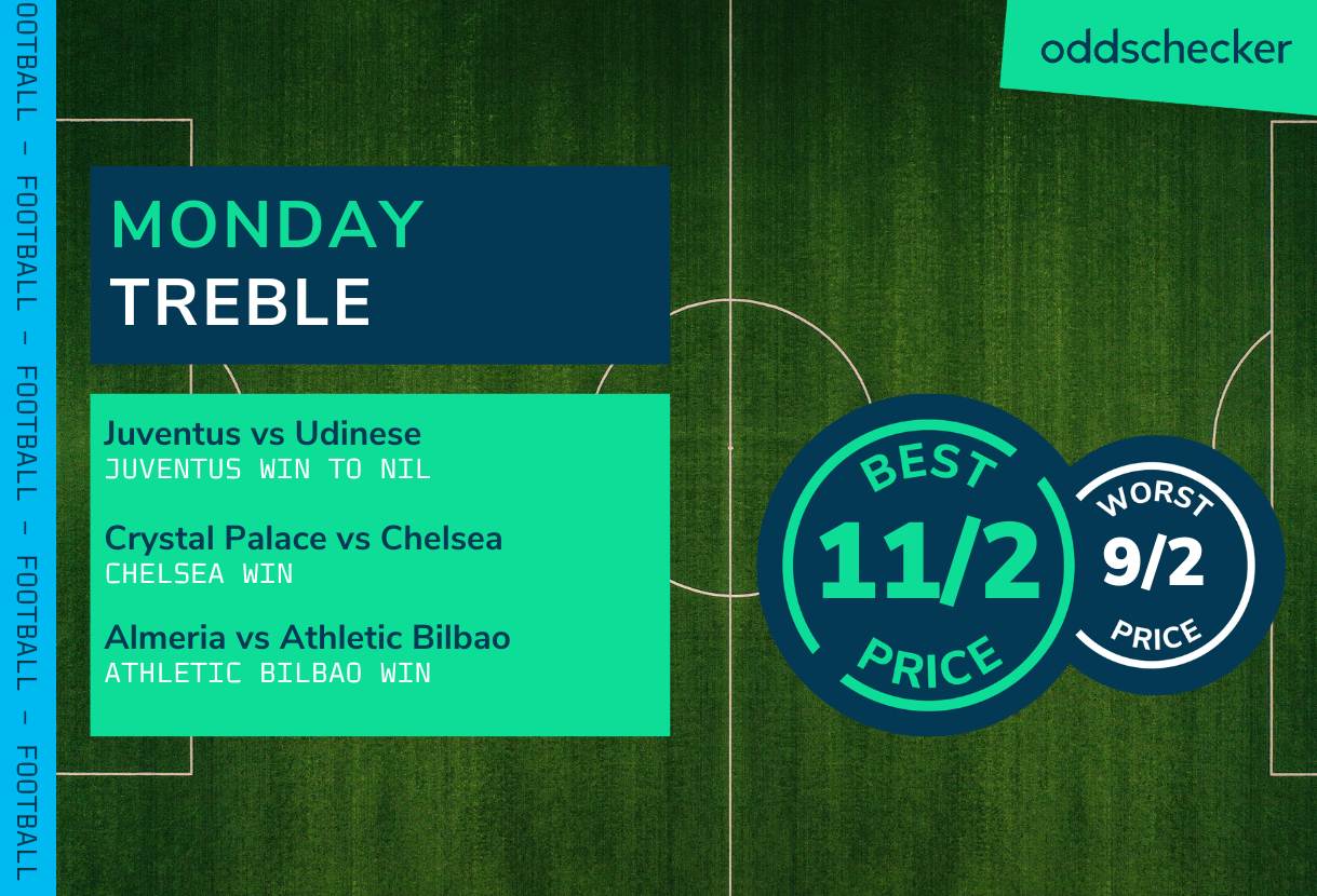 Football Accumulator Tips: 11/2 Monday Treble backs Chelsea MNF win