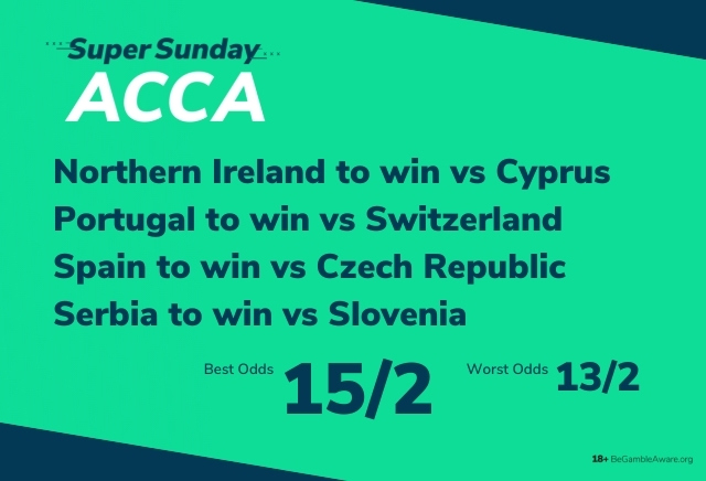 Football Accumulator Tips: Northern Ireland to end their winless run in our 15/2 Super Sunday Acca