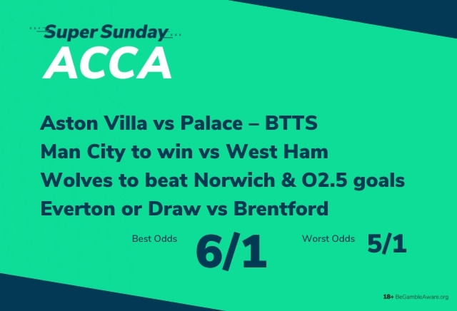 Football Accumulator Tips: Everton to sure up survival in our Super Sunday 6/1 Acca 