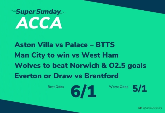 Football Accumulator Tips: Everton to sure up survival in our Super Sunday 6/1 Acca