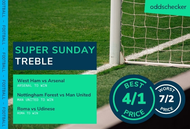 Football Accumulator Tips: Sunday’s 4/1 Super Sunday treble backs an Arsenal win 