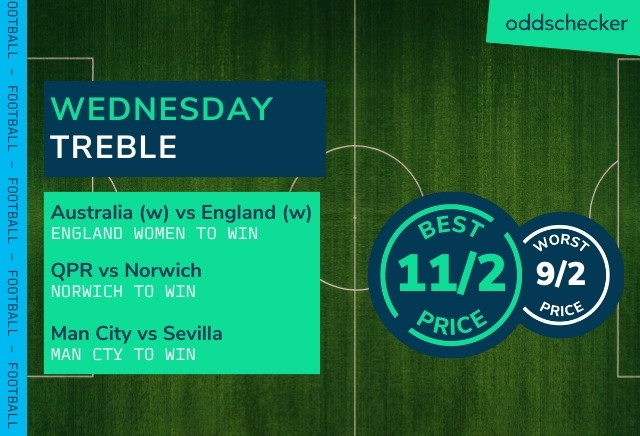 Football Accumulator Tips: Wednesday's 11/2 Treble backs City win