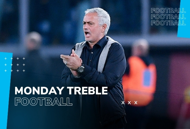 Football Accumulator Tips: Monday's 5/1 Treble featuring Jose Mourinho's Roma