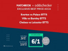 Acca Tips: Get 6/1 on BTTS in Thursday’s three Premier League matches