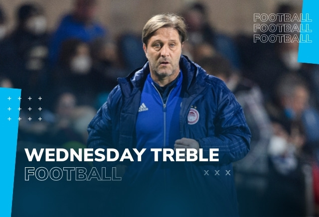 Football Accumulator Tips: Olympiacos to claim victory in Wednesday's 9/1 treble