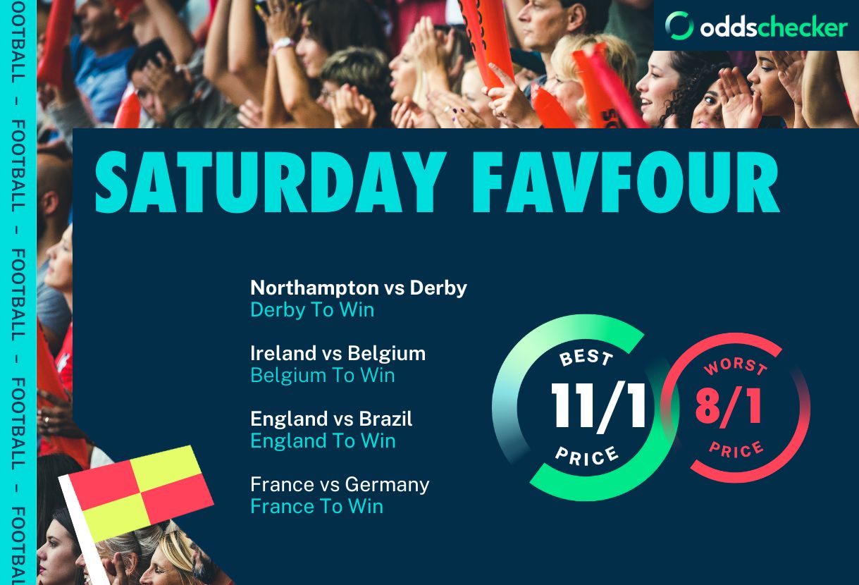 Football Accumulator Tips: Saturday 11/1 FavFour backs England to win
