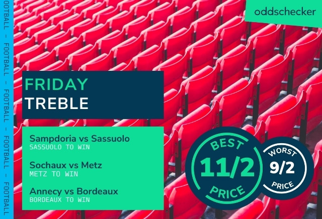 Football Accumulator Tips: Ligue 2 title chasing Bordeaux in Friday’s Treble