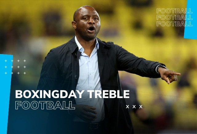 Boxing Day Accumulator Tips: 14/1 Treble backs Patrick Vieira's Palace