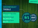 Football Accumulator Tips: Wednesday 9/1 Treble backs Real Madrid win